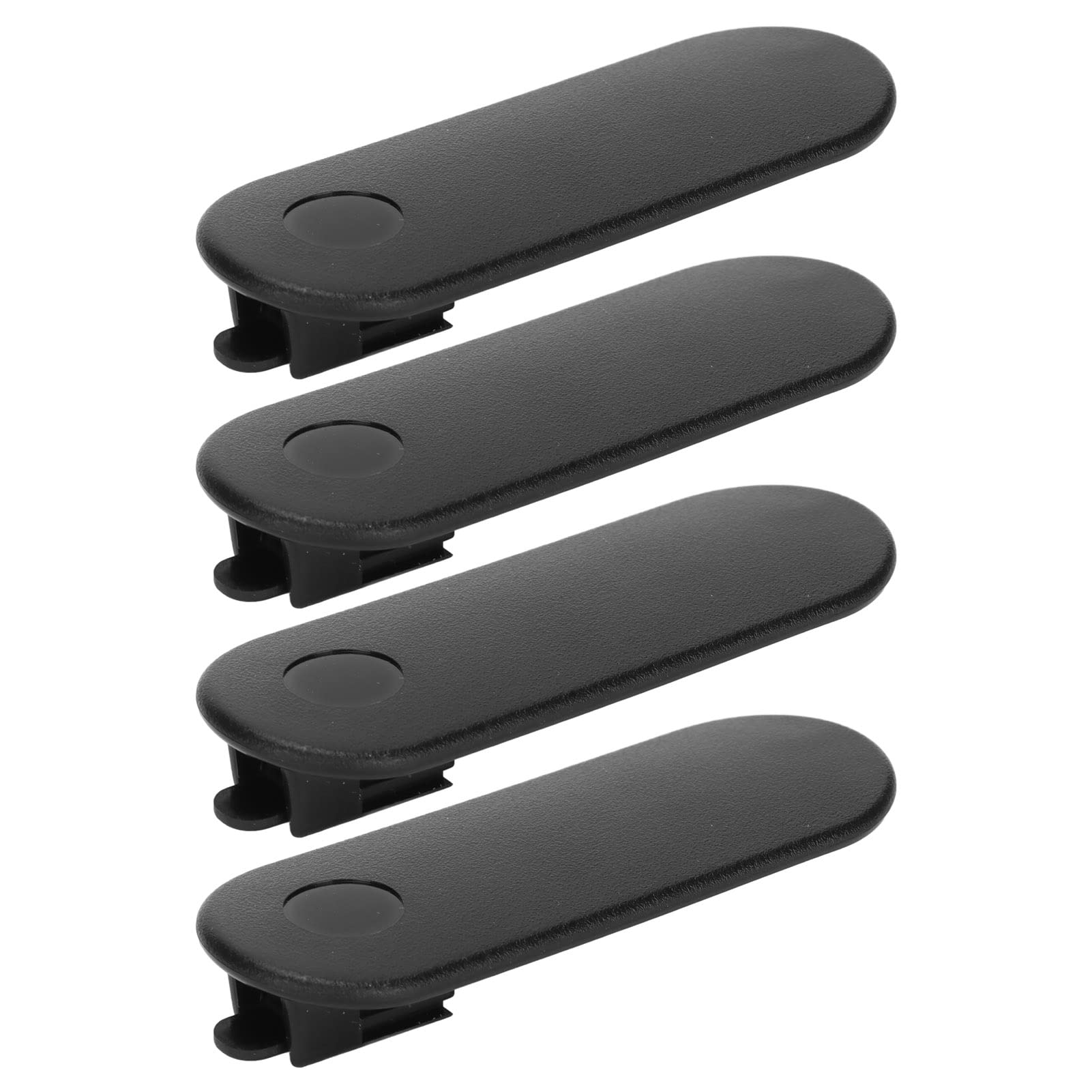 PUSOKEI Portable Radio Belt Clip, Replacement Two Way Radio Belt Clip for TLKR T60 T80 T80E and Other Radios, Easy Installation, Black (4 Pack)