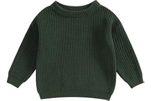 Taoocy Baby Girl Boy Knit Sweater Blouse Pullover Sweatshirt Warm Long Sleeve Tops for Infant Toddler 0-5Y