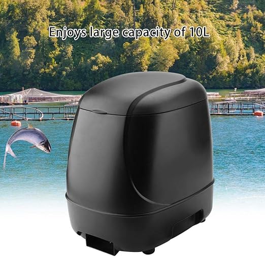 Amazon Com Yencoly High Capacity Pond Fish Feeder Outdoor