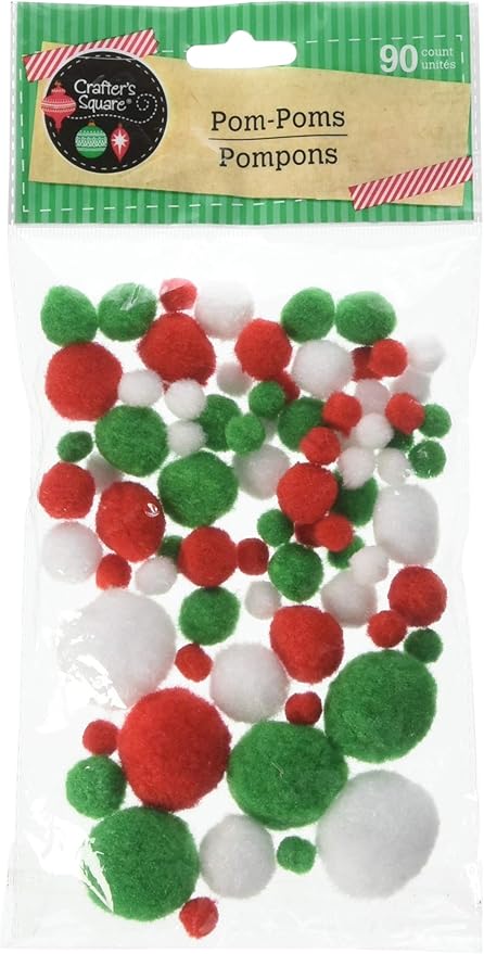 Download Amazon Com Christmas Craft Pom Poms 80 Count Red Green White Home Kitchen 3D SVG Files Ideas | SVG, Paper Crafts, SVG File