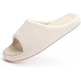 Chantomoo Womens Slipper Memory Foam Comfy Rubber Sole House Bedroom Slipper Slides