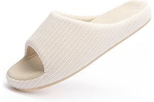 Chantomoo Womens Slipper Memory Foam Slippers Comfy House Slippers Rubber Sole Bedroom Cozy Indoor Outdoor Home Slipper Slides