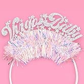 xo, Fetti Virgo Baby Headband - Fits Adult + Child | Zodiac Virgo Hair Accessory, Horoscope Favor, Astrology Birthday Party Decorations