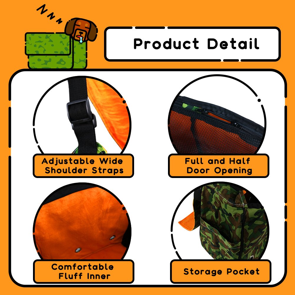 Trasportino Cane, Borsa per Cani, Trasportino per Animali Domestici, Regolabile, Lavabile, Trasportino Morbido per Gatti e Cani di Taglia Piccola, Utilizzabile Anche in Aereo