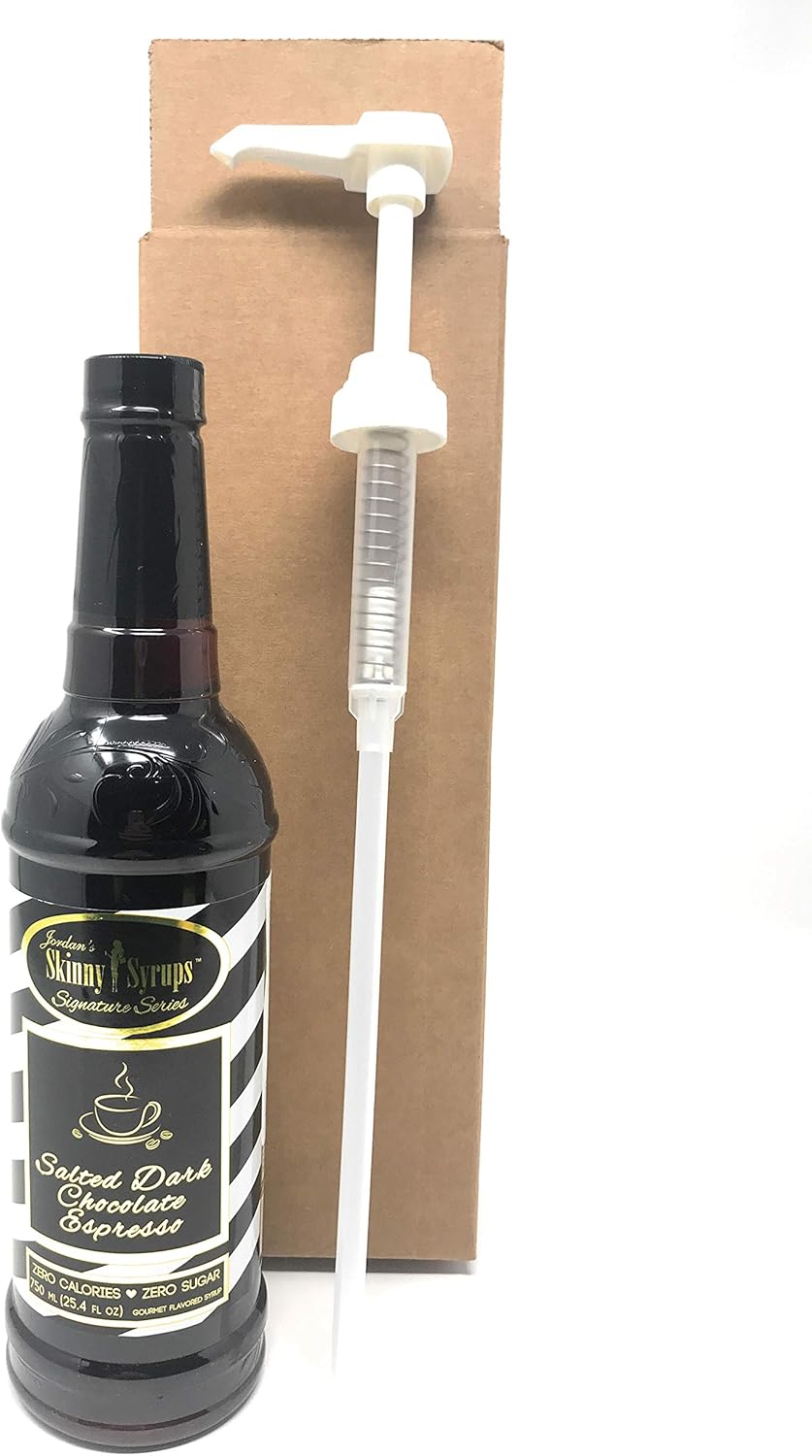 Salted Dark Chocolate Espresso JORDAN'S Skinny Syrup Bundle (Sugar