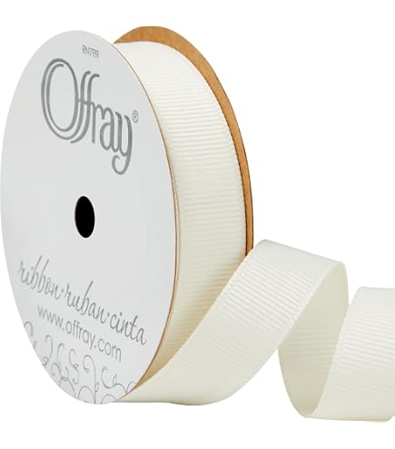 Offray 5/8" Wide Grosgrain Craft Ribbon – 21-Foot Spool In Emerald Green
