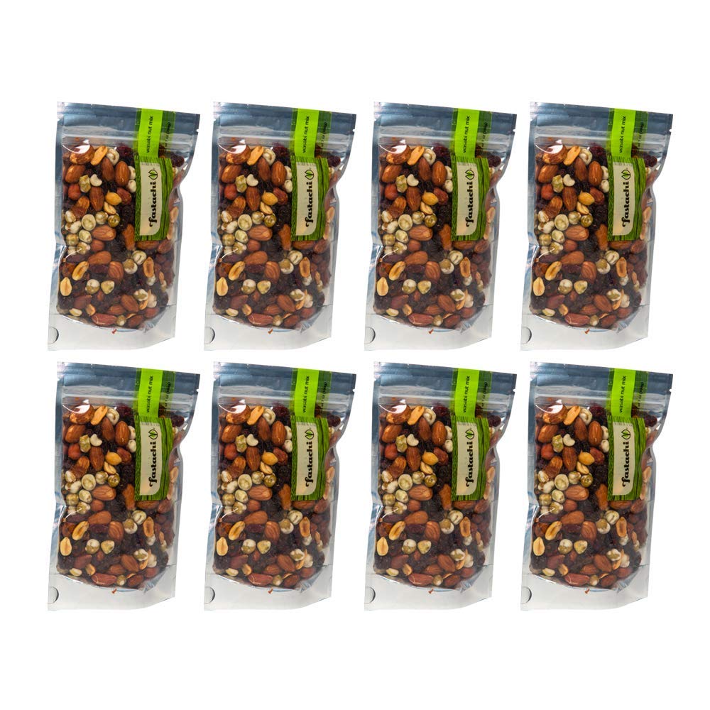 Wasabi Nut Mix 7oz (8Pack) Mixed Nuts Snack Packs