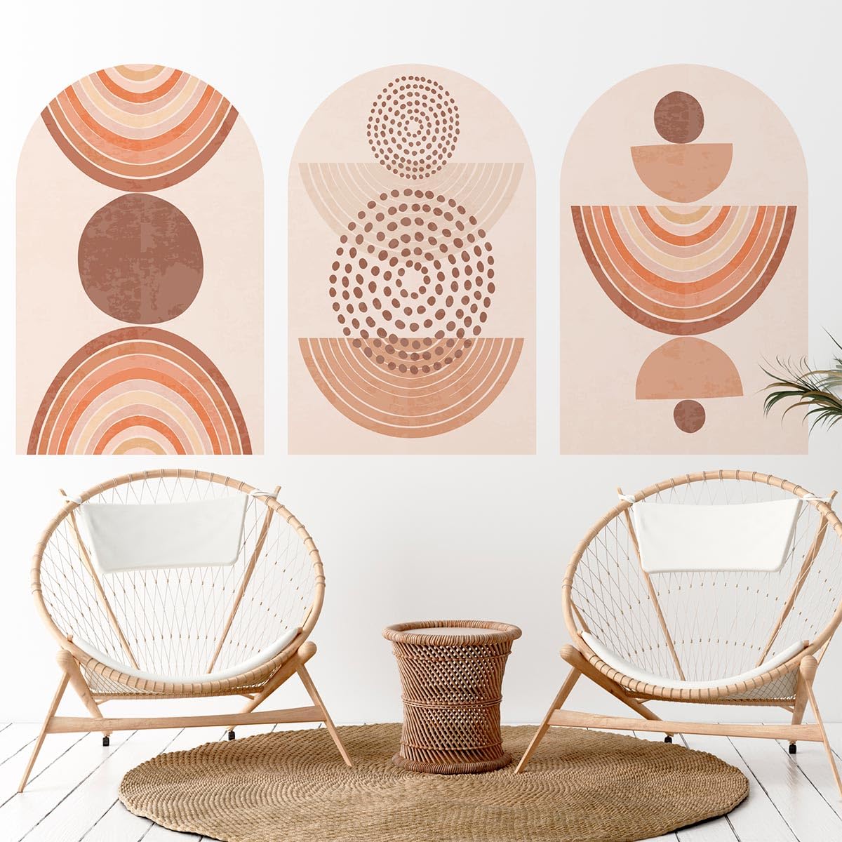 Ambiance Sticker Non-Woven Wallpaper Prepasted Giant Frescoes Ethnic Sheets Decorative Wallpaper 115 x 90 cm