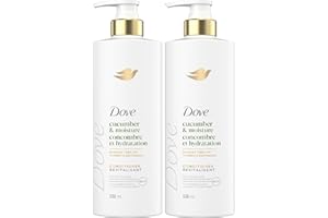Dove Cucumber Moisture Shampoo and Conditioner for Dull & Dry Hair, with Liquid Bio-Protein Care, 530mL(1 Shampoo + 1 Conditi