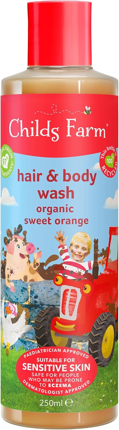 Childs Farm Kids Hair & Body Wash 250ml Organic Sweet Orange
