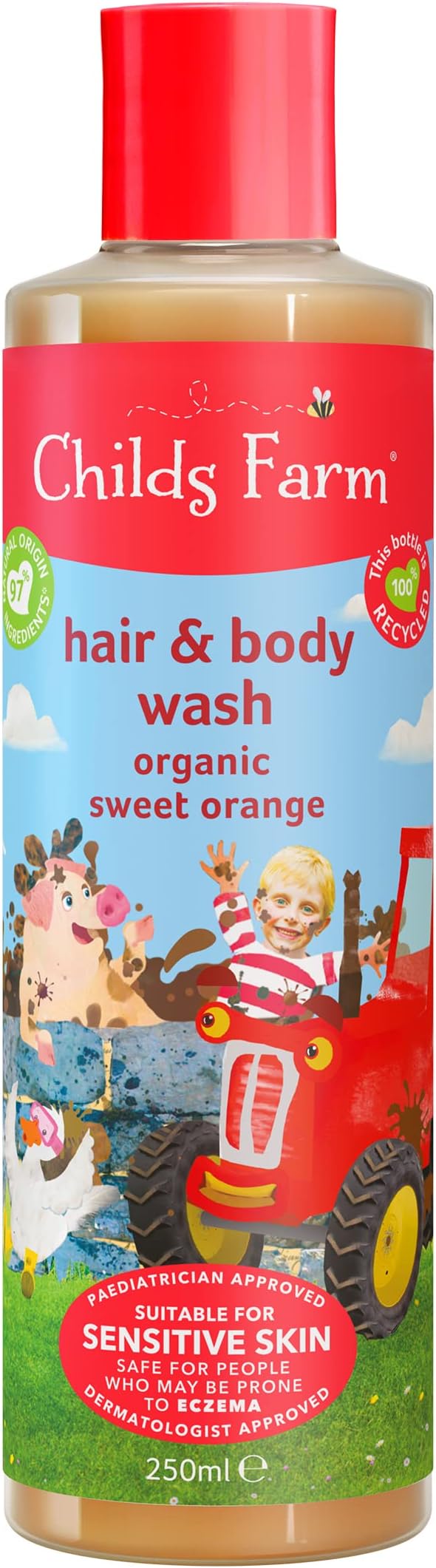 Childs Farm Kids Hair & Body Wash 250ml Organic Sweet Orange