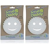 Scrub Daddy Sponge - Dye Free - Scratch-Free Scrubber for Dishes and Home, Odor Resistant, Soft in Warm Water, Firm in Cold, 