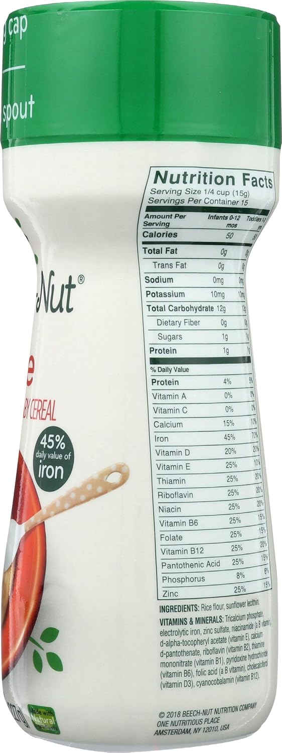 beechnut rice cereal ingredients