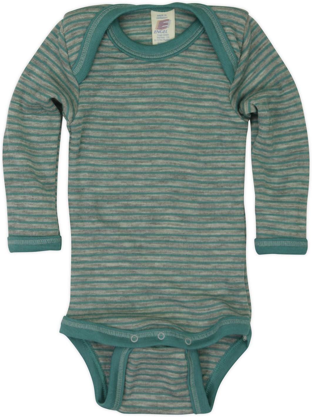 Engel Baby Bodysuits - Long Sleeve One Piece - 70 % organic Virgin Wool and 30% Silk - 3 - 6 months