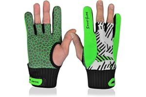 MUMIAN Professional Anti-Skid Bowling Gloves Comfortable Bowling Accessories Semi-Finger Instruments Sports Gloves Mittens for Bowling
