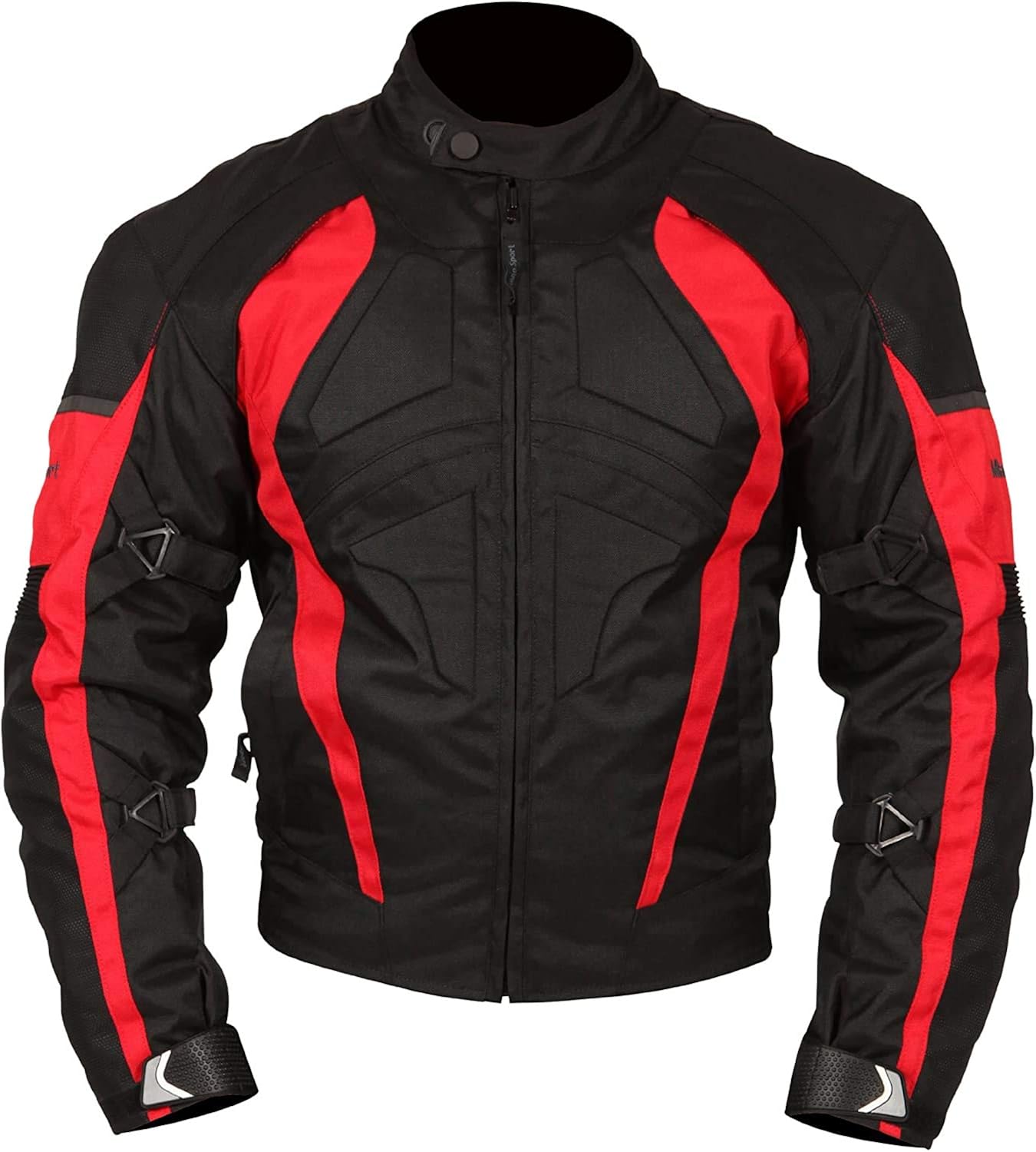 black jacket with red inside