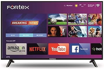 Fortex 140 cm (55 inches) 4K Ultra HD Smart LED TV FX55Spro01 (Black)