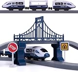 XIAPIA 104 Pcs Train Set Magnetic Couplings Educational Toys Age 3+ view 4
