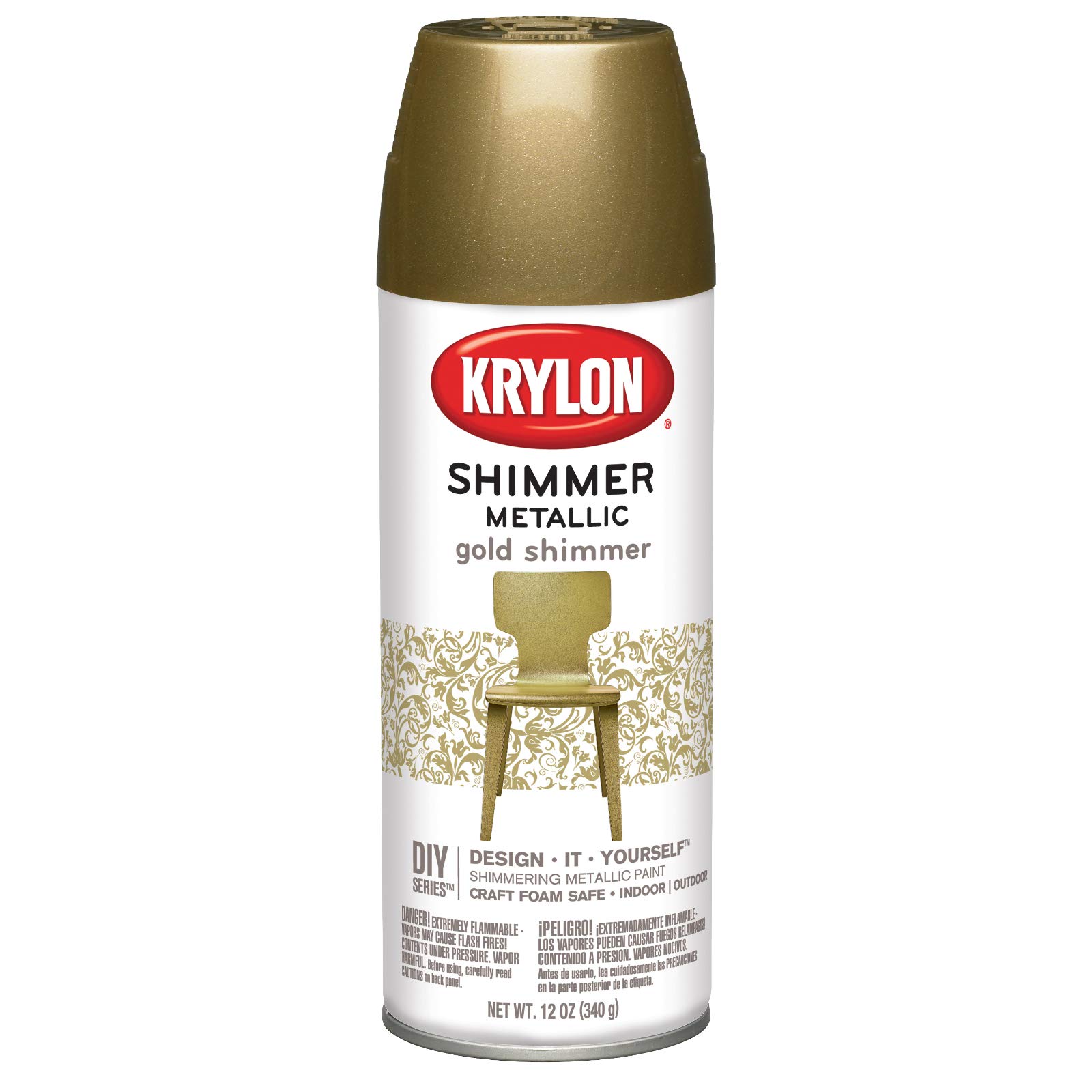 Krylon Shimmer Metallic Spray Paint Gold Shimmer, 11.5Ounce Buy Online in United Arab Emirates