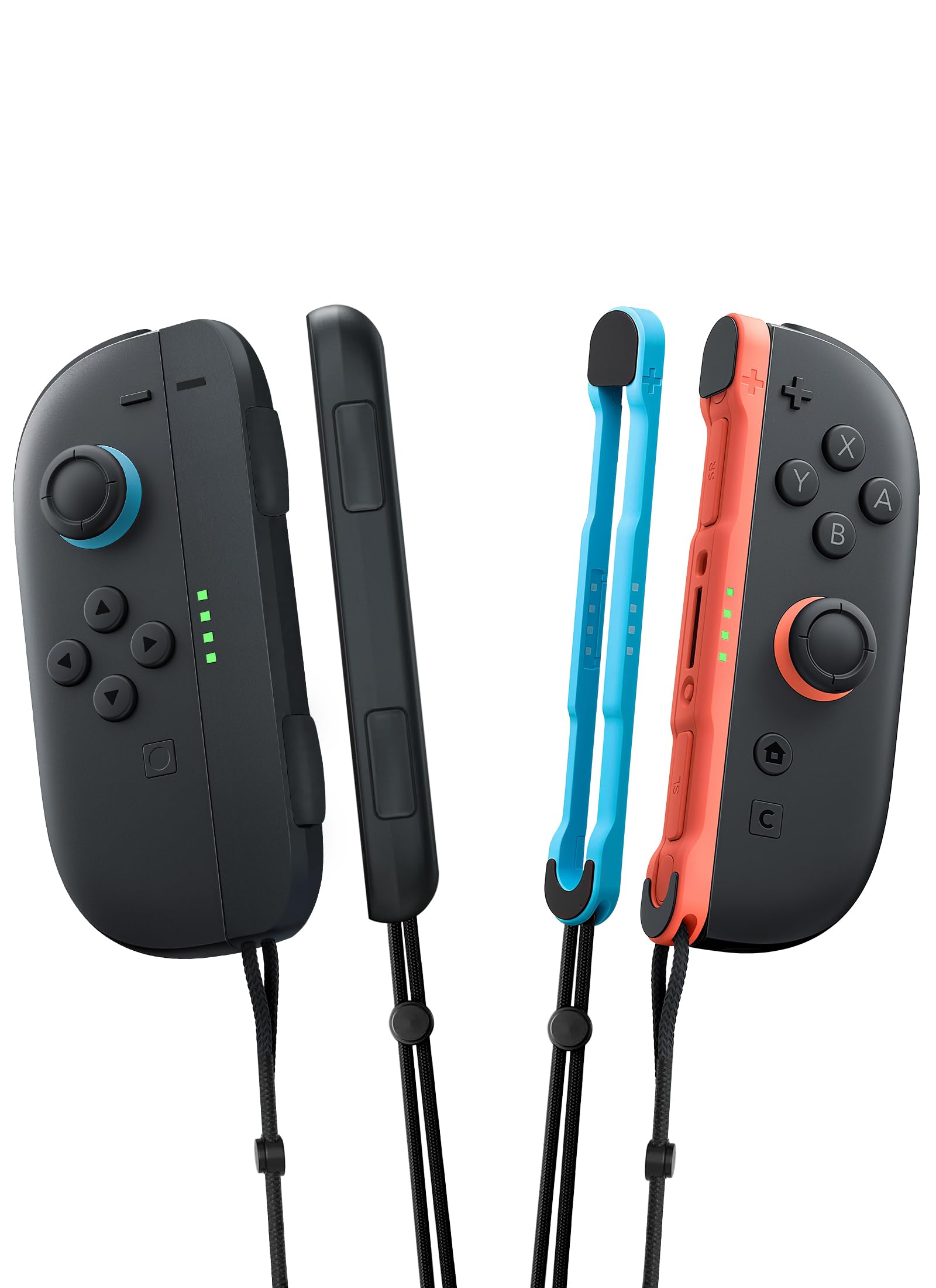 Mumba Wrist Straps Compatible with Nintendo Switch 2 Mouse Mode, 2 Pairs Magnetic Wrist Straps for Joy Con Controller,Switch 2 Replacement Parts Accessories,Improved sensitive SR/SL Buttons