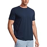 CRZ YOGA Mens Short Sleeve Shirts Quick Dry Workout Classic Fit T-Shirt Casual Daily Comfy Tee Tops