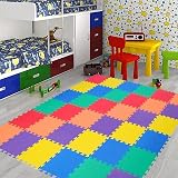 SAFRI Interlocking EVA Foam Mat 50 Tiles 29cm 8mm Non Slip Colorful