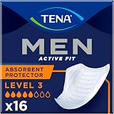 TENA Men Active Fit Absorbent Protector Level 3 16 Count Pack view 1