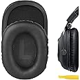 Geekria QuickFit Replacement Ear Pads for Logitech G Pro, G Pro X, G433, G233, G Pro X 2 Headphones Ear Cushions, Headset Earpads, Ear Cups Cover Repair Parts (Black)