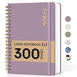 Lined Spiral Notebook Journal for Work, 300 Pages