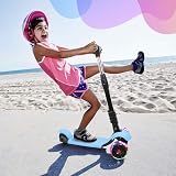 YOLEO 3-in-1 Children`s Scooter with Removable Seat LED Wheels Height Adjustable view 9