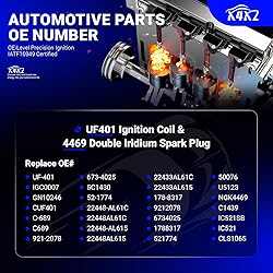 UF401 Ignition Coil & 4469 Double Iridium Spark