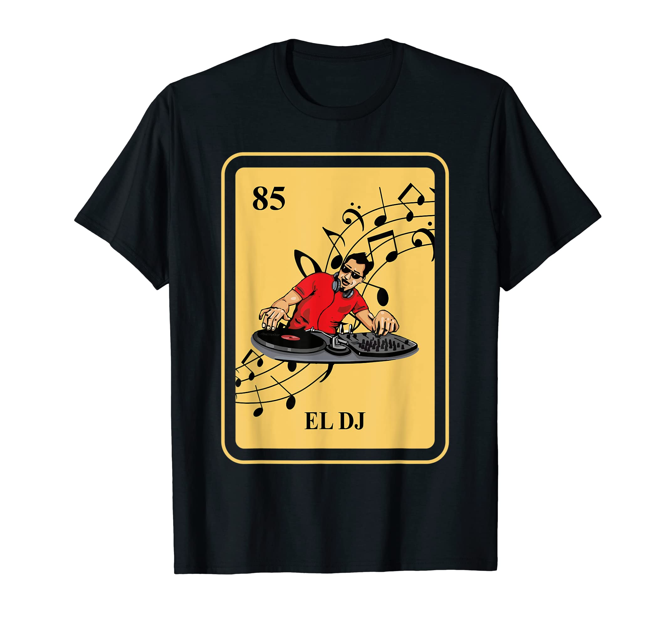 Mexican El DJ traditional Music Party Club Beat Bingo T-Shirt