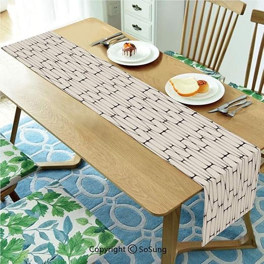 Amazon Com Geometric Table Runner For Farmhouse Dining Coffee
