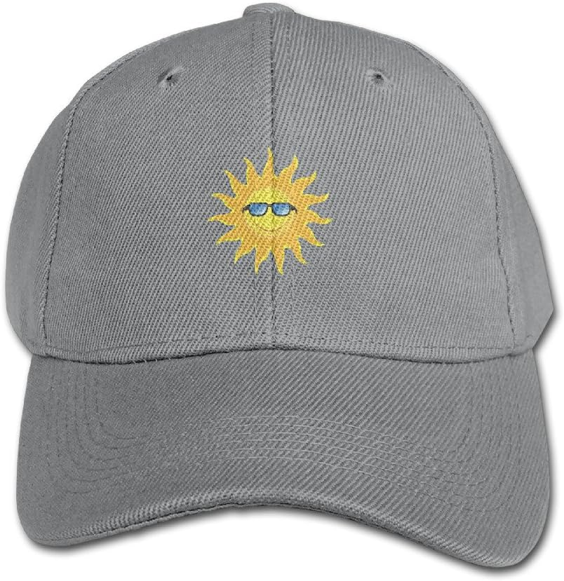 LBLOGITECH Cool Sun With Glasses Youth Hat Classic Kids Cotton Peaked Baseball Cap
