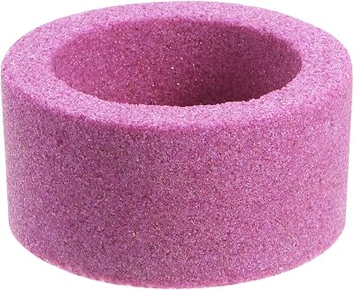 sourcing map 3 Inch 46 Grit Aluminum Oxide Grinding Wheel for Hardened Steel Red