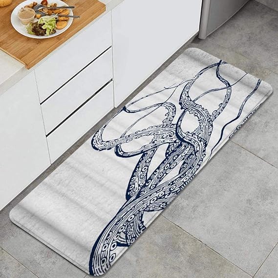 JISMUCI Blue Ocean Octopus coastal nautical Anti Fatigue