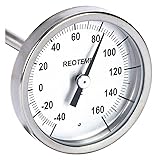 Bimetal Therm, 2-3/8 In Dial, -40to160F