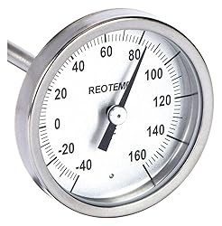 Bimetal Therm, 2-3/8 In Dial, -40to160F