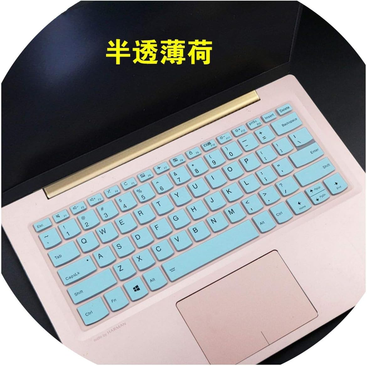 for Lenovo Ideapad S340 S340 14 Api S340 14iwl S340 14api 14 Inch / C340 15iwl 15 15.6 Inch Laptop Keyboard Cover Skin Protector,Whiteblue