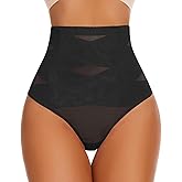 WOWENY Thong Shapewear Tummy Control Underwear For Women Seamless High Waisted Body Shaper Sexy Girdle Panties