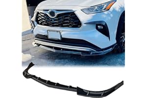 skkyoro Front Bumper Lip Splitter Spoiler for Toyota Highlander L/LE/XLE/Limited/Platinum 2020-2025, Splitter Under Chin Spoiler Body Kit Highlander Accessories (Matte Black)