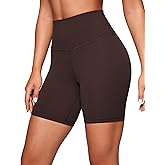 CRZ YOGA ButterLuxe Biker Shorts 6" - High Waisted Workout Running Volleyball Spandex Yoga Womens