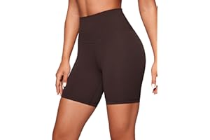 CRZ YOGA Womens ButterLuxe Biker Shorts 6 Inches - High Waisted Workout Running Volleyball Athletic Spandex Yoga Shorts