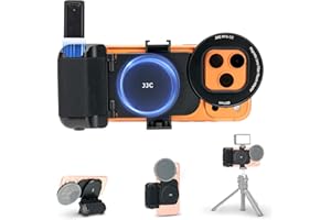 67mm Magnetic Phone Lens Filter Mount with Phone Camera Grip Kit Accessories for iPhone 17 16 15 14 Pro Max, Filter Adapter S