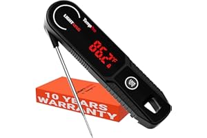 ThermoPro Lightning 0.5 Sec Instant Read Meat Thermometer, Kitchen Food Thermometer with Auto Wake/Sleep/180° Rotating Displa