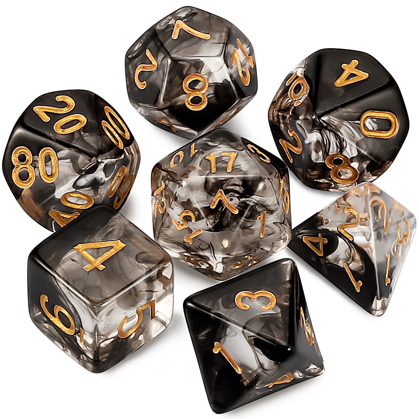 CiaraQ DND Polyhedral Dice Set for Dungeons and
