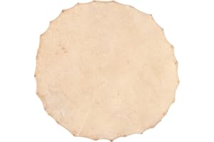 Goatskin Drum Head 14.2in Replacement with Clear Sound for 8-14in Djembe Bongo and Shaman Drums