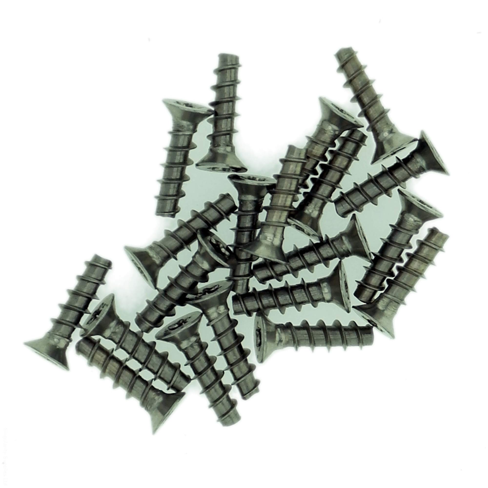D3 (3mm x 12mm) TX Countersunk Screws for Plastic (Trilobular) - Stainless Steel (A2) (Pack of 20)