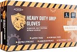 JFA Medical Large Orange Diamond Grip Nitrile Gloves Powder Free Latex Free 50 view 9
