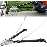 Nilight Tow Bar with Safety Chains, Coupler Fits 2-Inch Hitch Ball, 5500 lbs Towing Capacity, 41-in Opening Width, Bumper-Mou